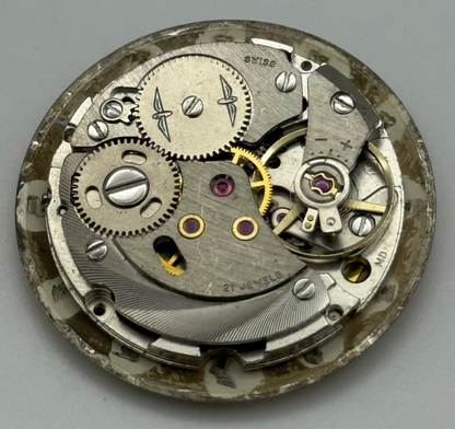Rotary AS 2061 Watch Movement Manual Wind Date At 4.5 Vintage Swiss Parts 25.9mm