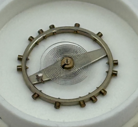 FHF 23 Balance Wheel Complete And Spring Inca 345 M Watch Movement Parts NOS