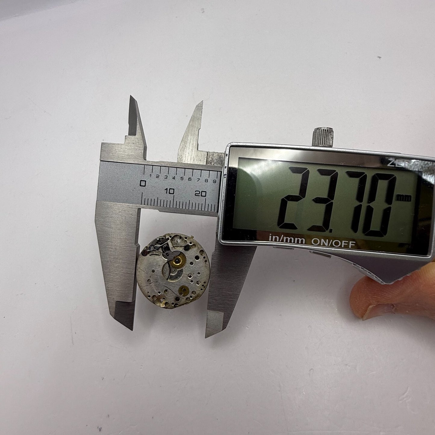 23.7mm Vintage 15 Jewels Trench Watch Movement Swiss Manual Wind PARTS REPAIR