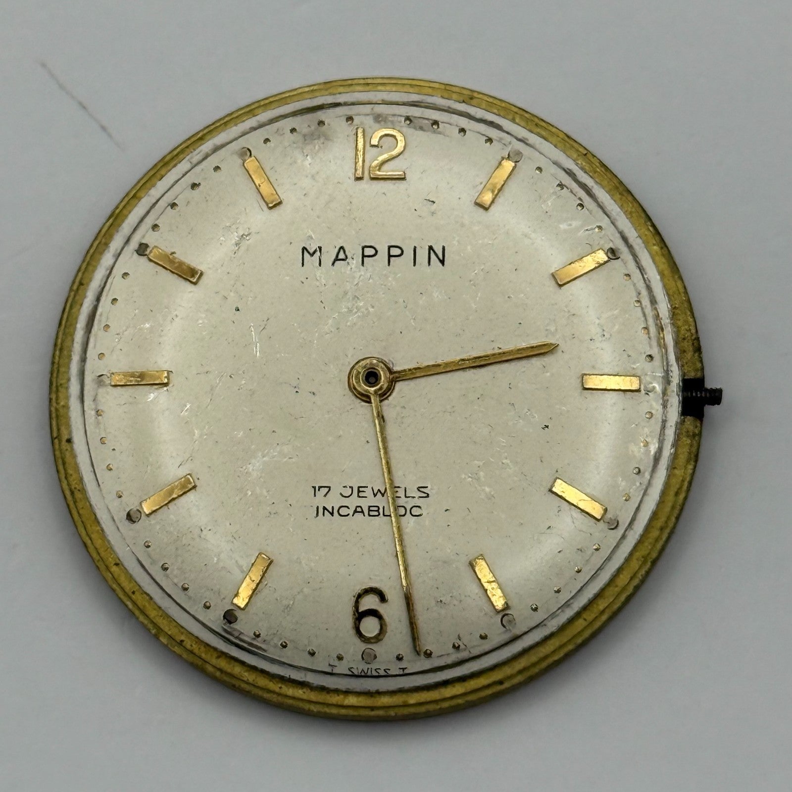 FHF 72 Watch Movement Mappin Manual Wind Vintage Swiss Parts Repair 31.6mm