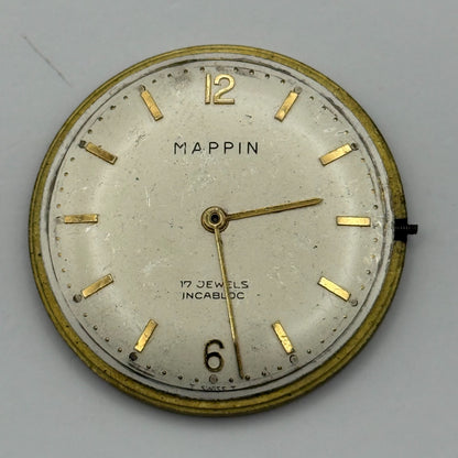 FHF 72 Watch Movement Mappin Manual Wind Vintage Swiss Parts Repair 31.6mm