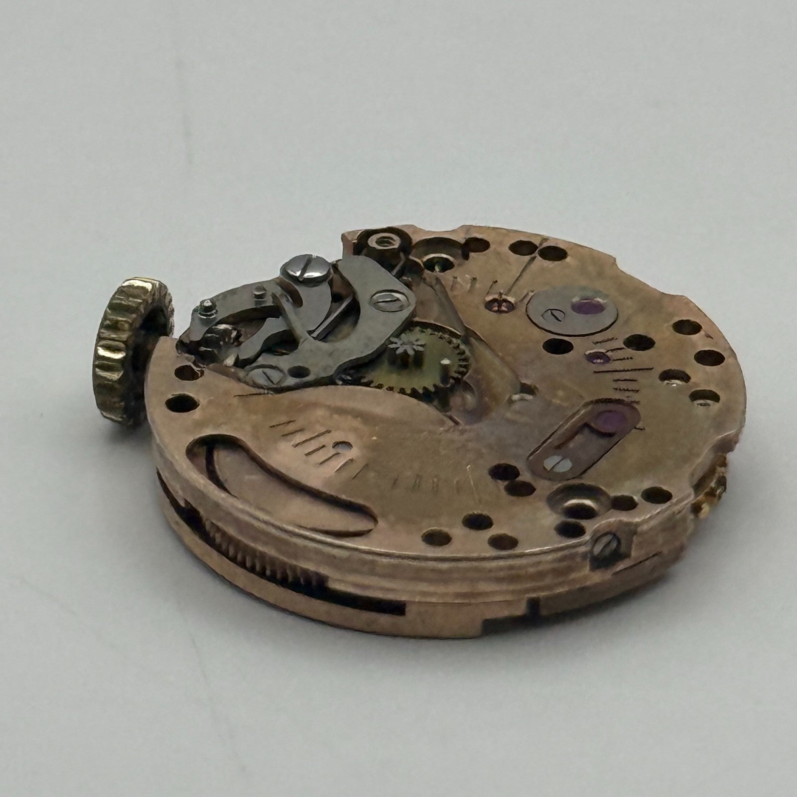 Helvetia 2665 Watch Movement Running Manual Wind Vintage Parts Repair 19.6mm