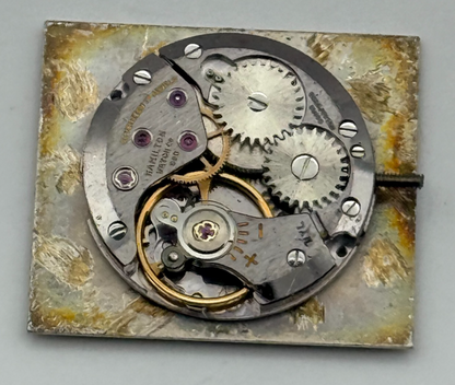 Hamilton C80 Watch Movement Manual Wind Vintage Swiss Parts Repair Spares 17.4mm