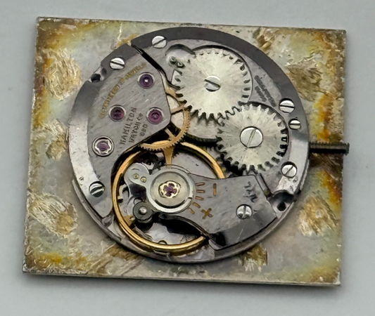 Hamilton C80 Watch Movement Manual Wind Vintage Swiss Parts Repair Spares 17.4mm