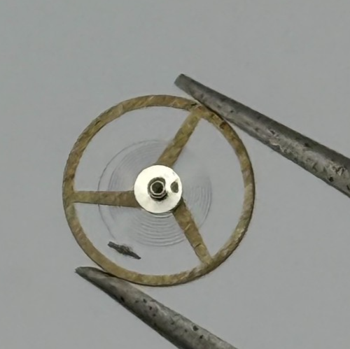 AS 1977-2 Balance Wheel Complete And Spring  1831 M Watch Movement Parts NOS