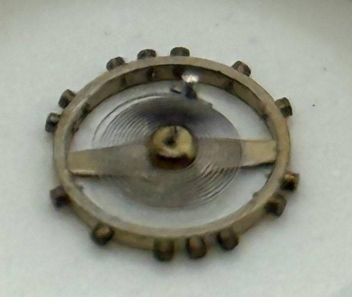 AS 655 Balance Wheel Complete And Spring 5¼’’’  22 Watch Movement Parts NOS