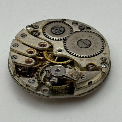 23.6mm Buren A Grand Prix 10 1/2N Manual Wind Swiss Watch Movement PARTS SPARES