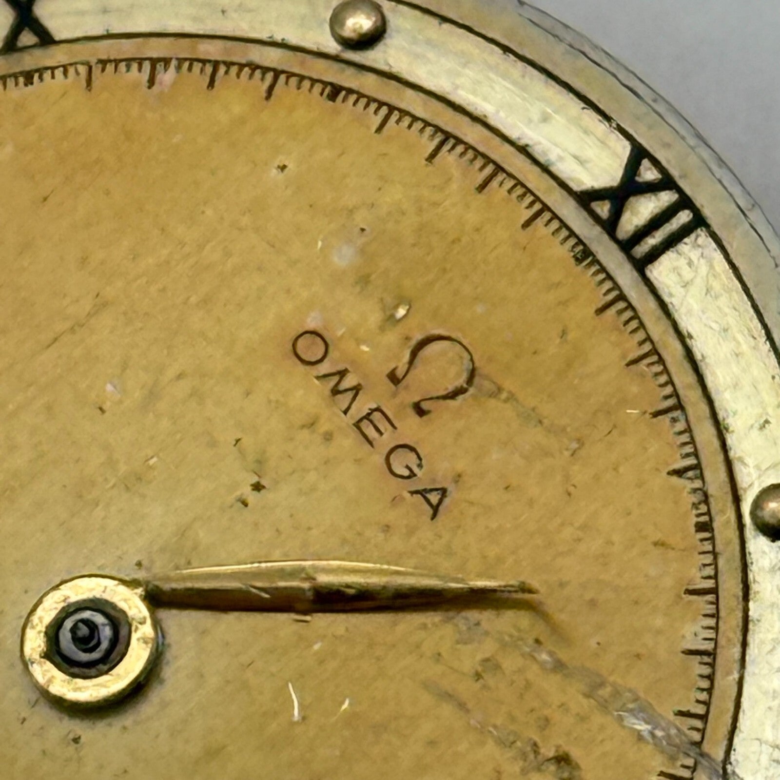 28.6mm 1940s Vintage Omega 28SC Swiss Manual Wind Watch Movement PARTS REPAIR
