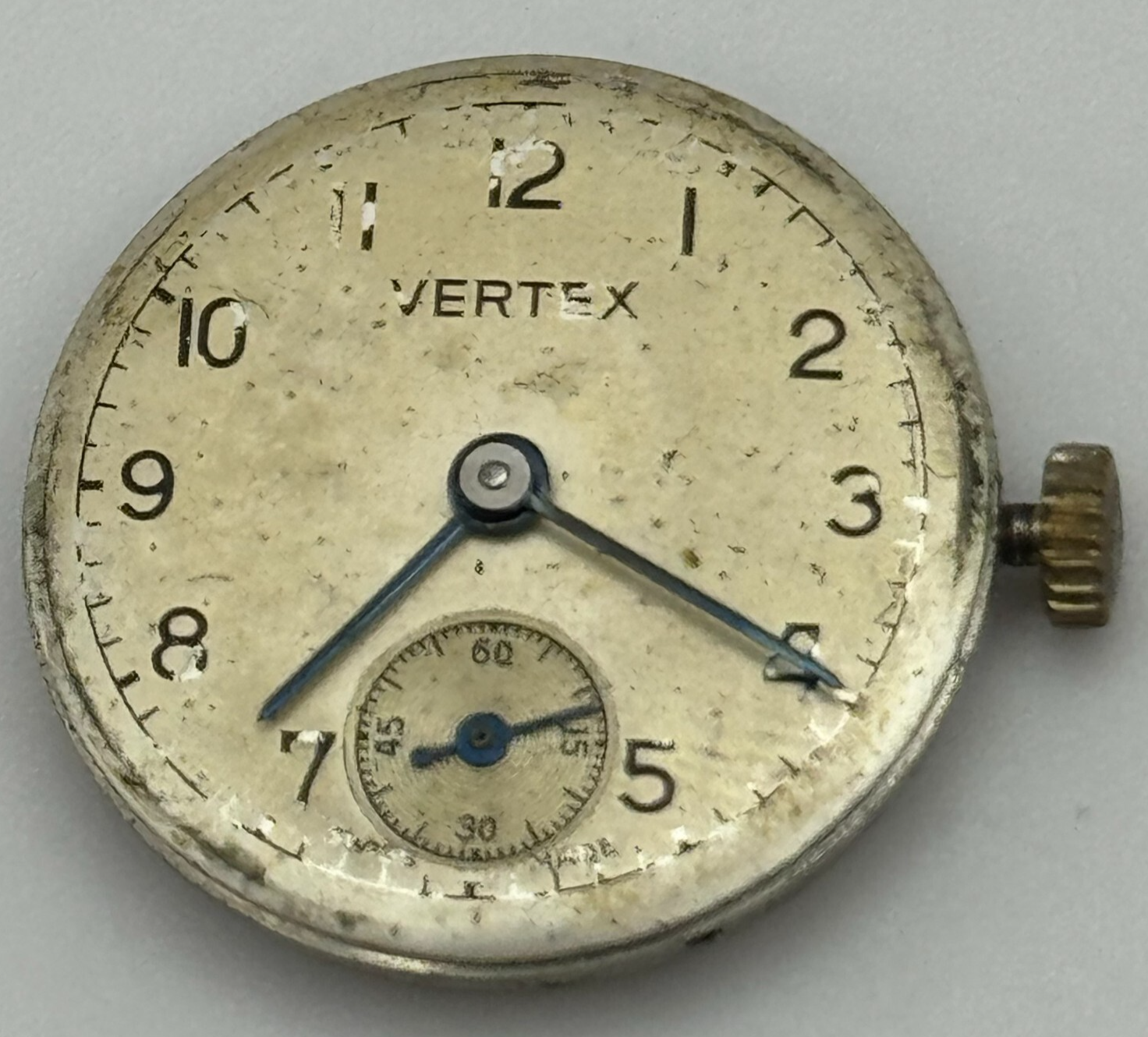 19.7mm Vertex Revue 78 Manual Wind Watch 15 Jewels Movement Swiss Vintage PARTS