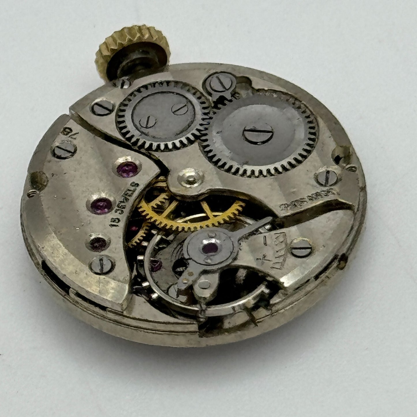 19.6mm Limit Revue Cal 78 Roman Numerals Trench Manual Wind Watch Movement PARTS