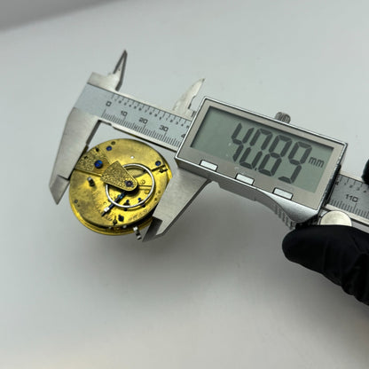 Fusee Pocket Watch Movement Antique English Key Wound Parts Repair Spares 44.3mm