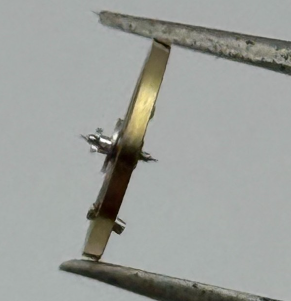 ST 69 Balance Wheel Complete And Spring 6 3/4 8''' 1155 Watch Movement Parts NOS