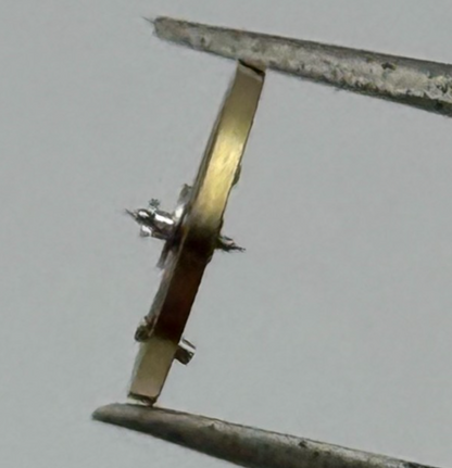 ST 69 Balance Wheel Complete And Spring 6 3/4 8''' 1155 Watch Movement Parts NOS