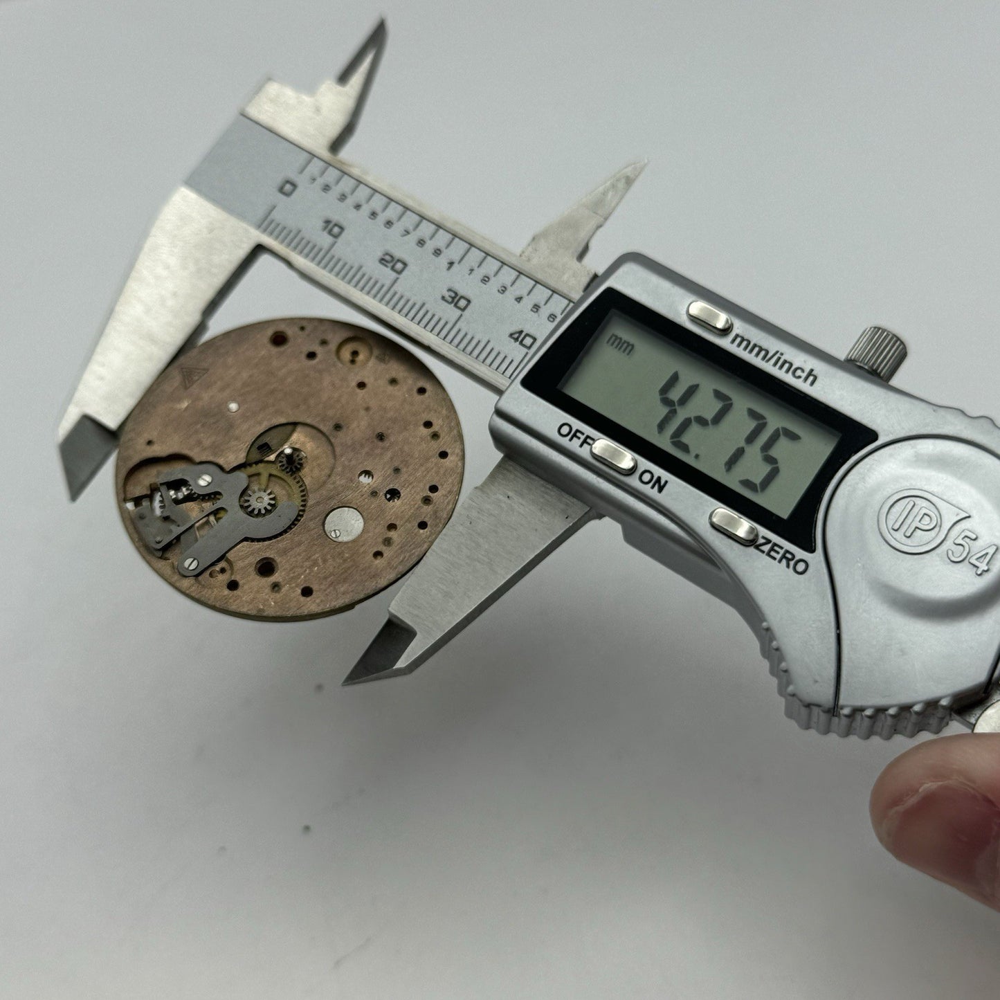 42.7mm Unidentified Trademark Thin Vintage Pocket Watch Movement PARTS REPAIR