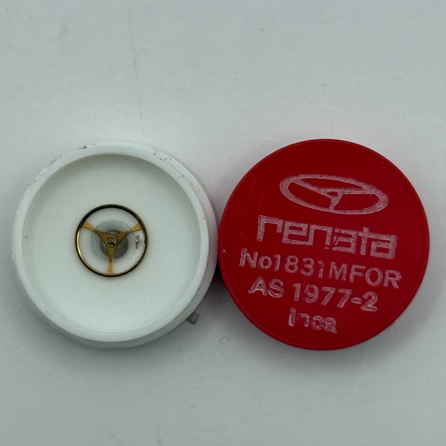 AS 1977-2 Balance Wheel Complete And Spring 1831 M Watch Movement Parts NOS