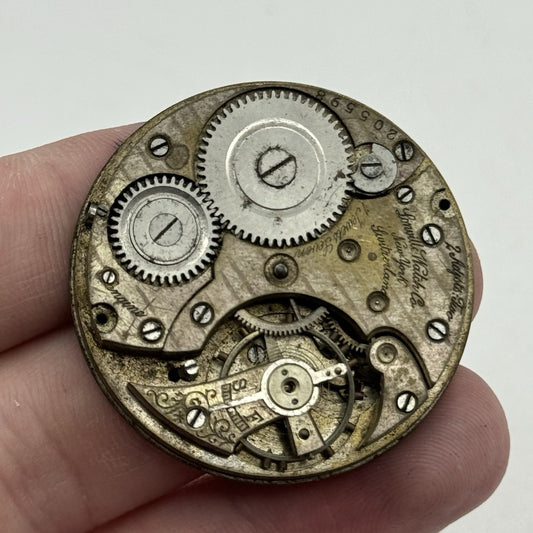 39.7mm Lonville Watch Co New York Switzerland Pocket Watch Movement Vtg PARTS