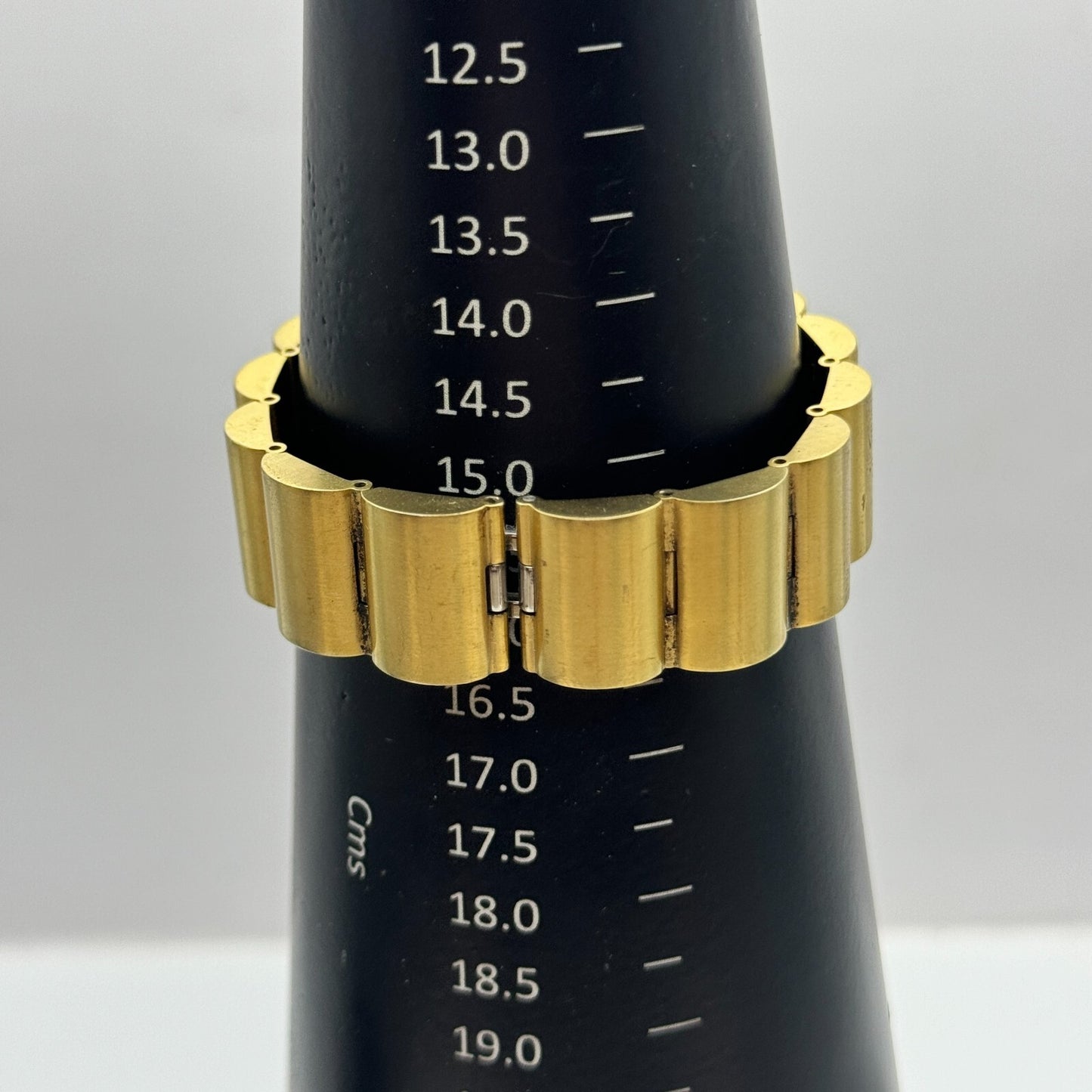 19mm Working Alfex 5301-R-D Plum Design Gold Plated Vintage Quartz Watch 6 Inch