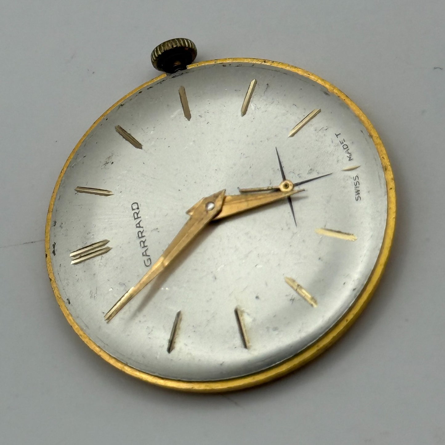 Garrard Peseux 320 Watch Movement Running Manual Wind Vintage Swiss Parts 30.2mm