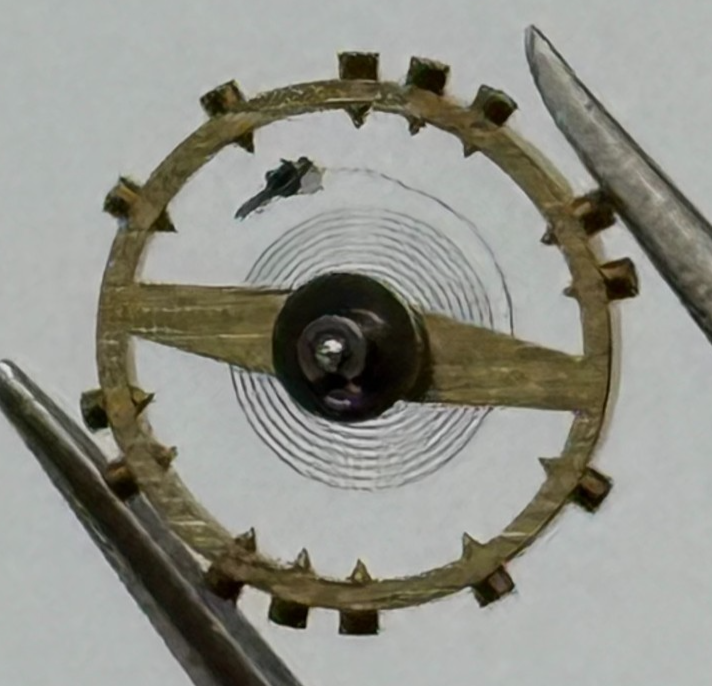 ETA 761 1201 Balance Wheel Complete And Spring  145 M Watch Movement Parts NOS