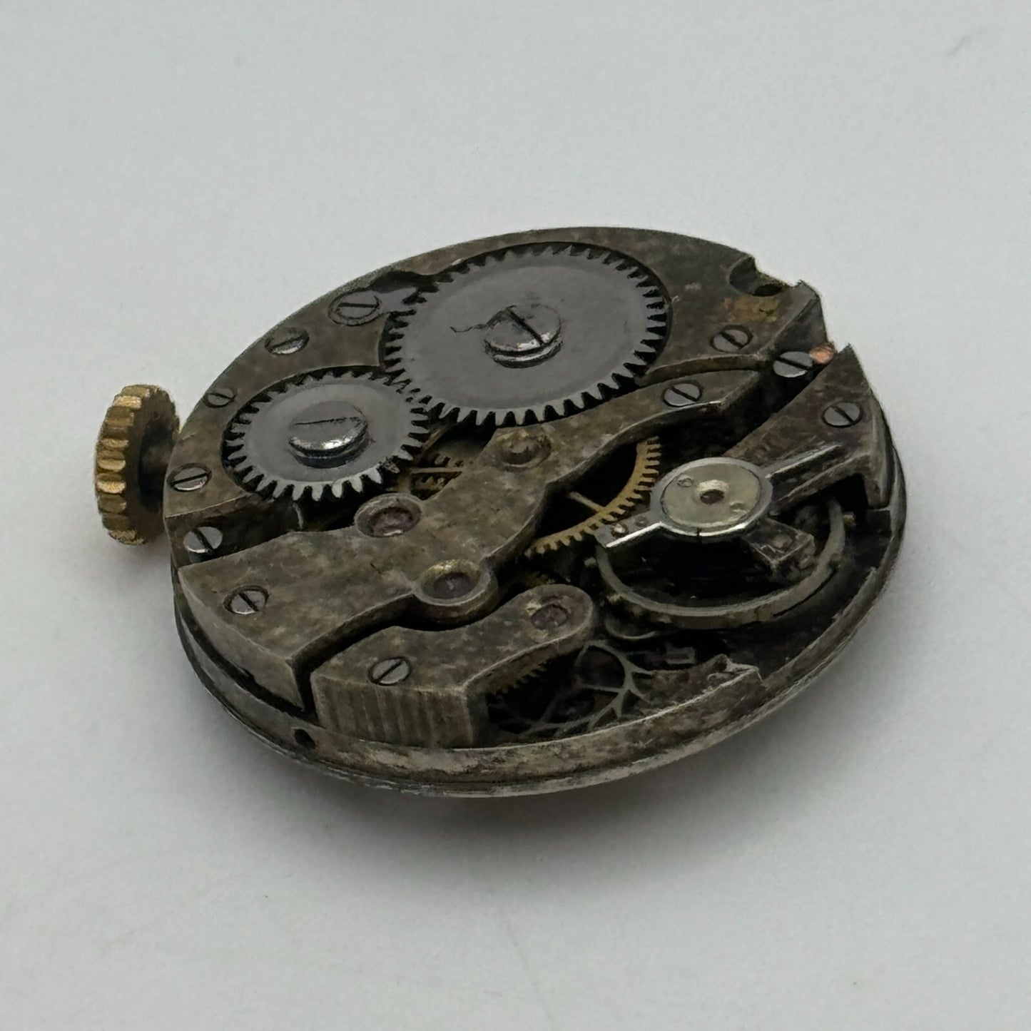 23.7mm AS A Schild 15 Jewels Trench Watch Movement Manual Wind Swiss PARTS SPARE