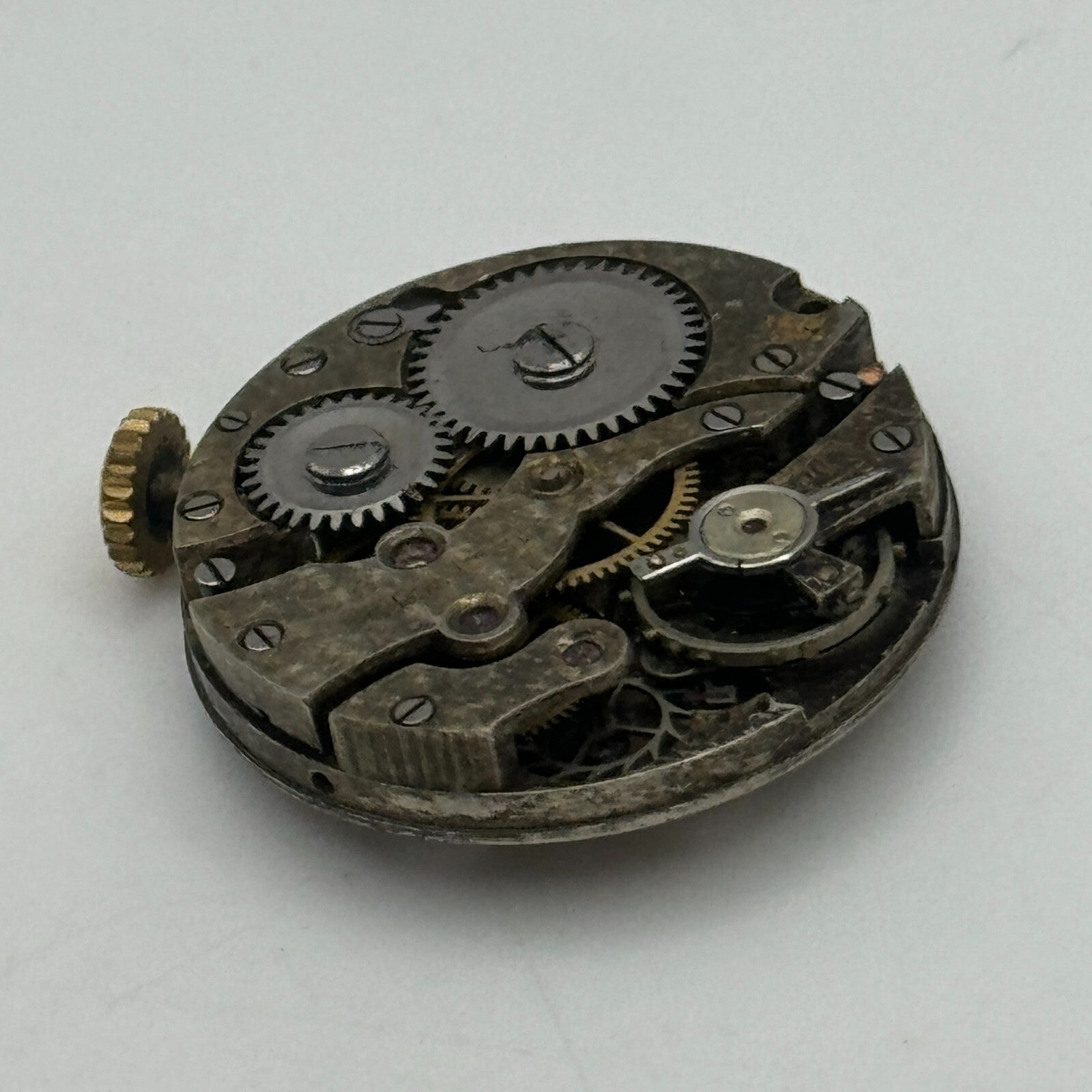 23.7mm AS A Schild 15 Jewels Trench Watch Movement Manual Wind Swiss PARTS SPARE
