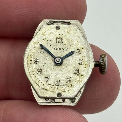 12.9mm Ladies Oris Cal 410 Manual Wind Watch Movement Swiss Vintage PARTS SPARES