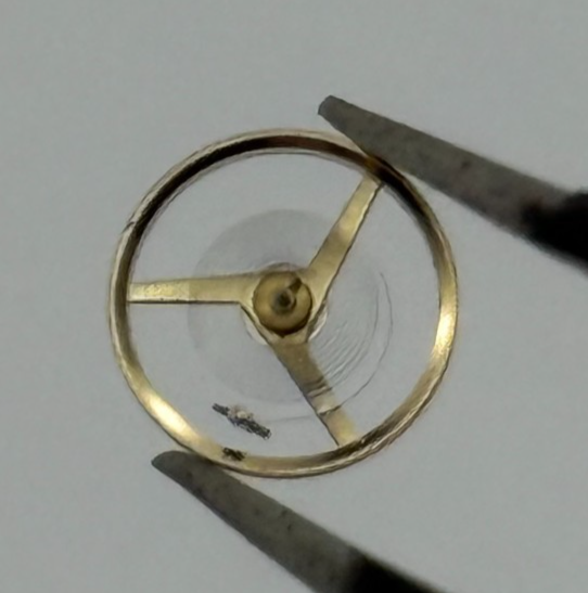 AS 1977-2 Balance Wheel Complete And Spring  1831 M Watch Movement Parts NOS