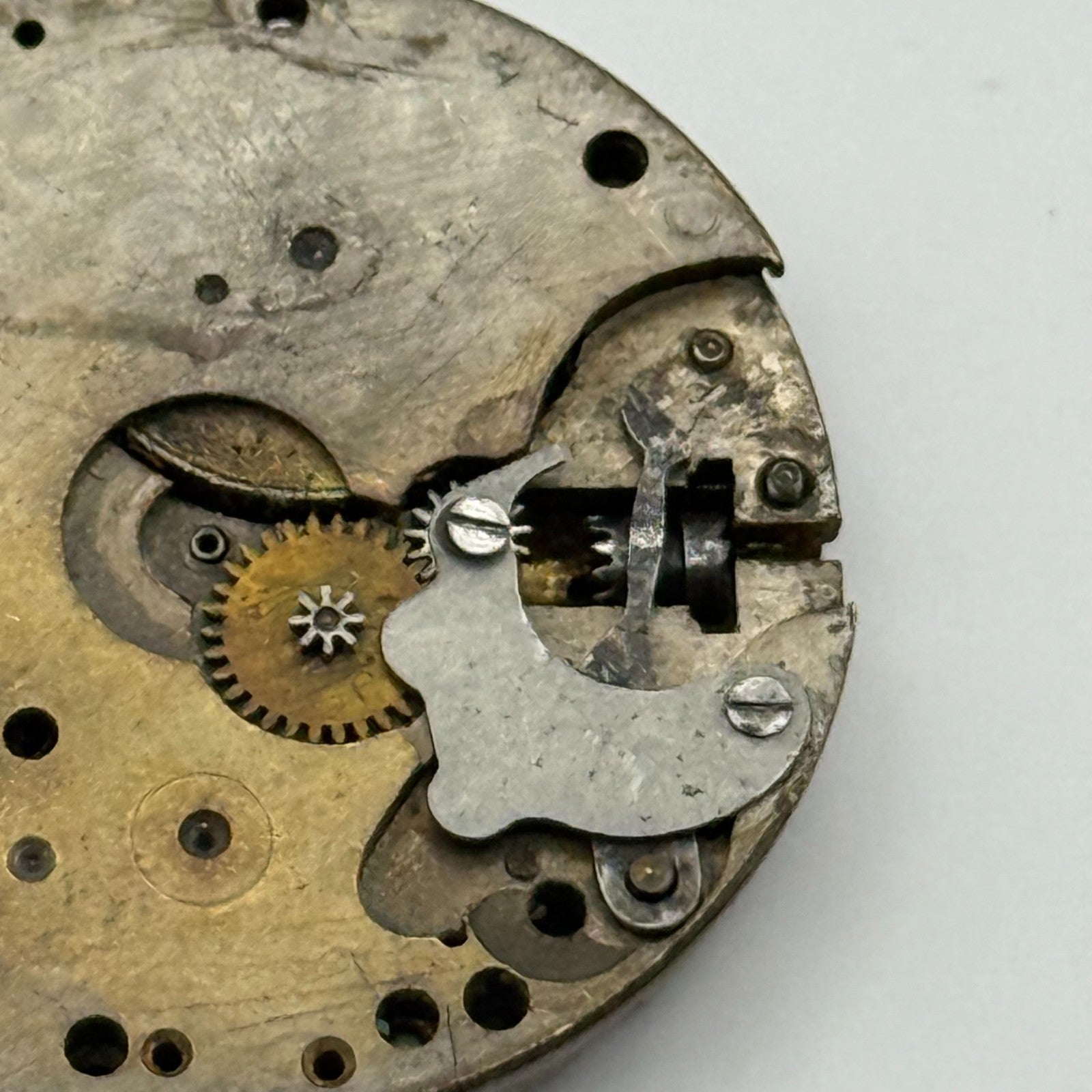 FEF Trench 15 Jewels Watch Movement Manual Wind Vintage Parts Repair 29.5mm