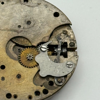 FEF Trench 15 Jewels Watch Movement Manual Wind Vintage Parts Repair 29.5mm
