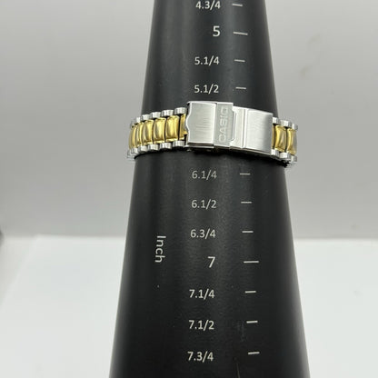 31mm Working Vintage Rare Casio LD-721 Two Tone Date 20Bar Quartz Watch 6 Inches