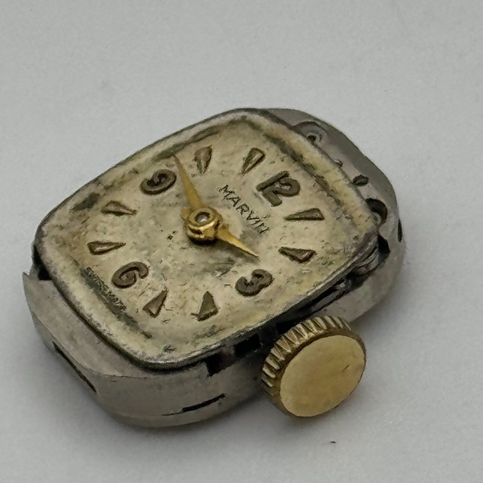 12.1mm Running Marvin Cal 160 Manual Wind 17 Jewels Swiss Watch Movement PARTS