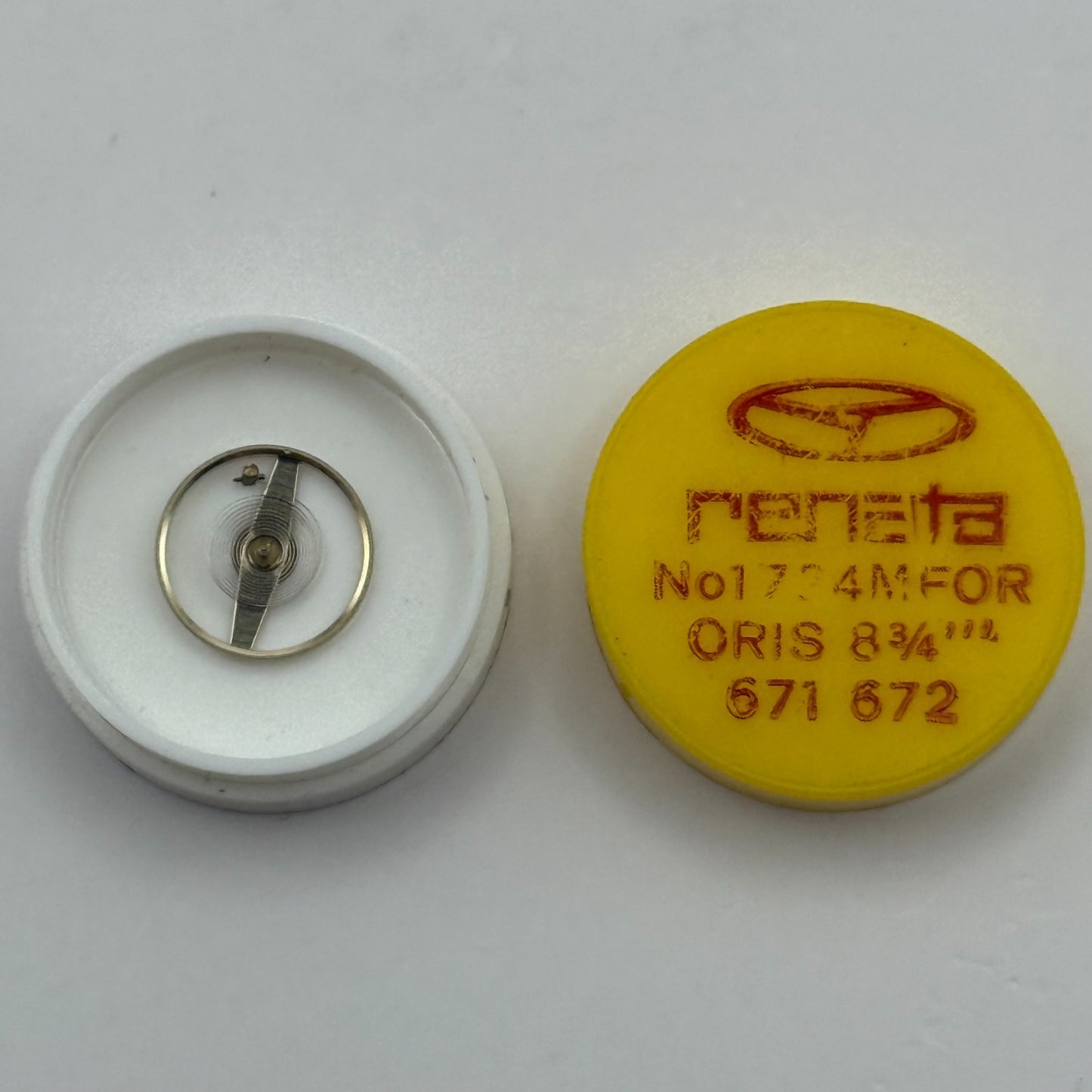 Oris 671 672 Balance Wheel Complete And Spring 8¾’’’ 1724 M Watch Movement Parts