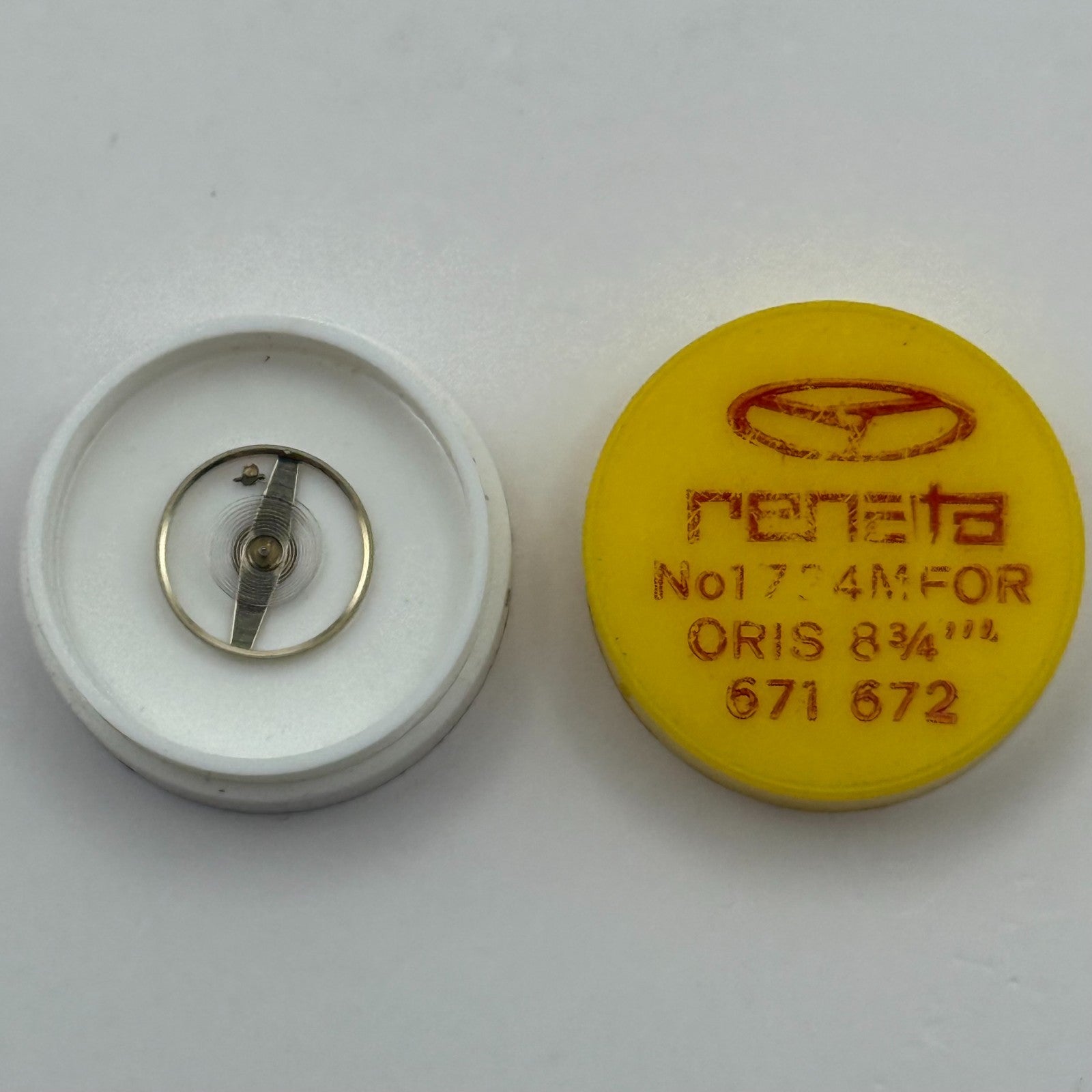 Oris 671 672 Balance Wheel Complete And Spring 8¾’’’ 1724 M Watch Movement Parts