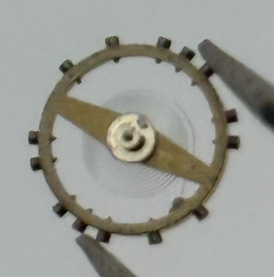 FHF 34 Balance Wheel Complete And Spring 7 3/4''' 1047 M Watch Movement Parts 