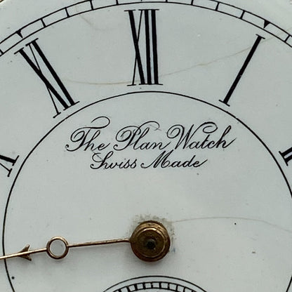 45.6mm Antique The Plan Watch Swiss Made Pocket Watch Movement PARTS REPAIR