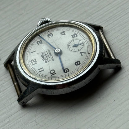 Vintage Roamer Shockproof Watch Brevete 215999 180459 Sub Secs Watch To Restore