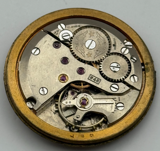 Rotary ETA 2370 Watch Movement Manual Wind Vintage Swiss Parts Repair 31.3mm