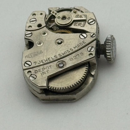 12.8mm Balance Ok Medana 8275 Manual Wind 7 Jewel Swiss Watch Movement PARTS