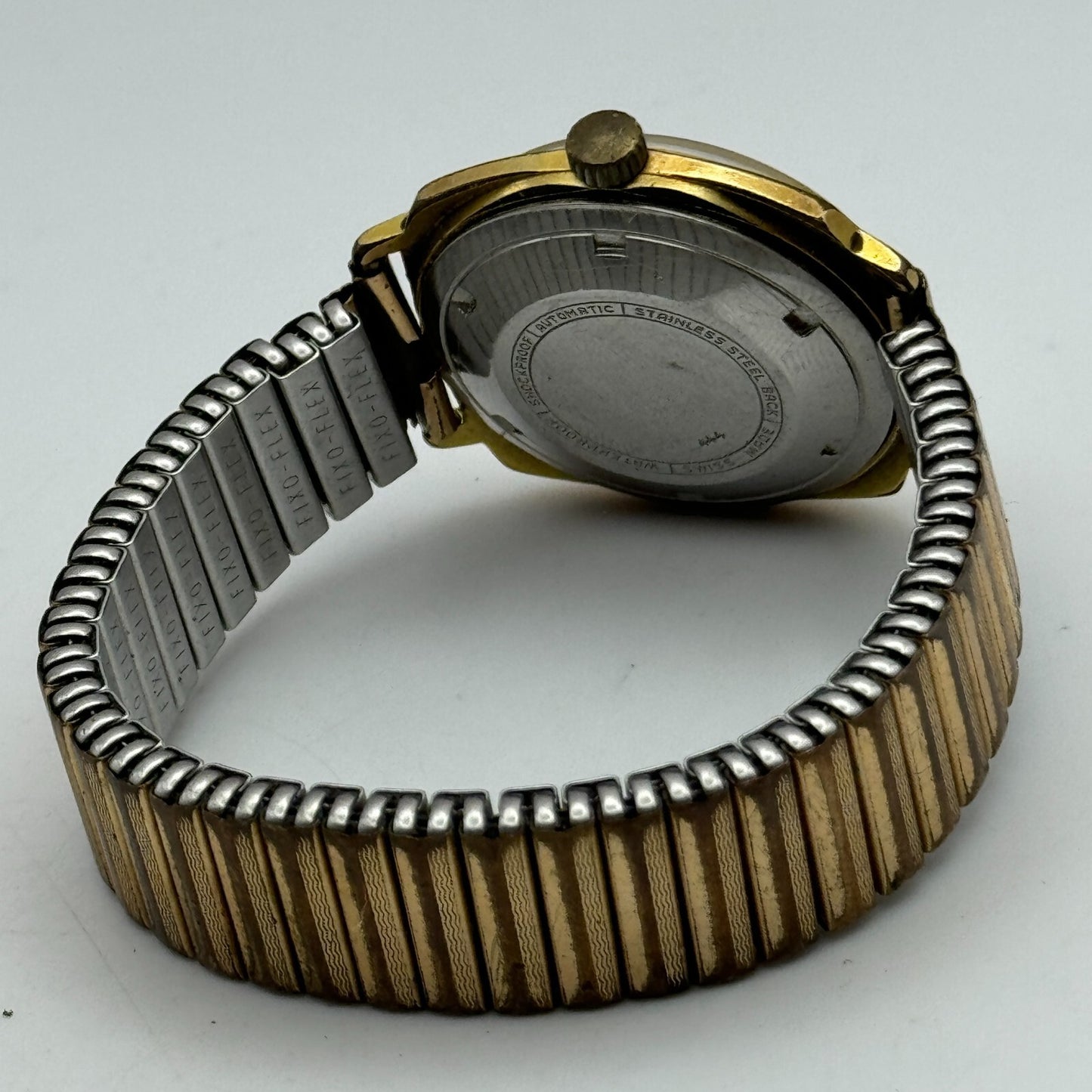 33mm Men’s Vintage Accurist Shockmaster Automatic ETA 2472 Date Dial Watch PARTS