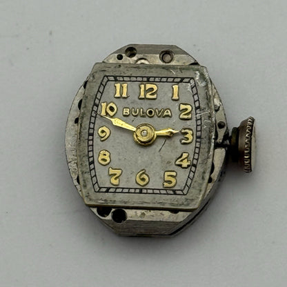 13mm Running Vintage Ladies Bulova 5AC Manual Wind Swiss Watch Movement PARTS