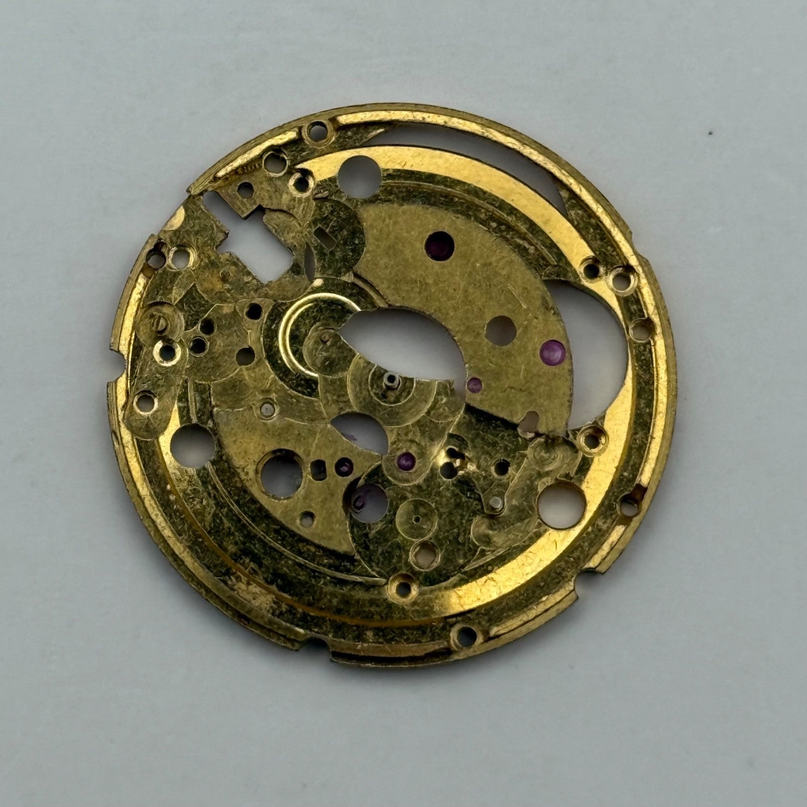ETA 2801-1 ST Watch Movement Main Plate Manual Wind Vintage Swiss Parts 25.9mm