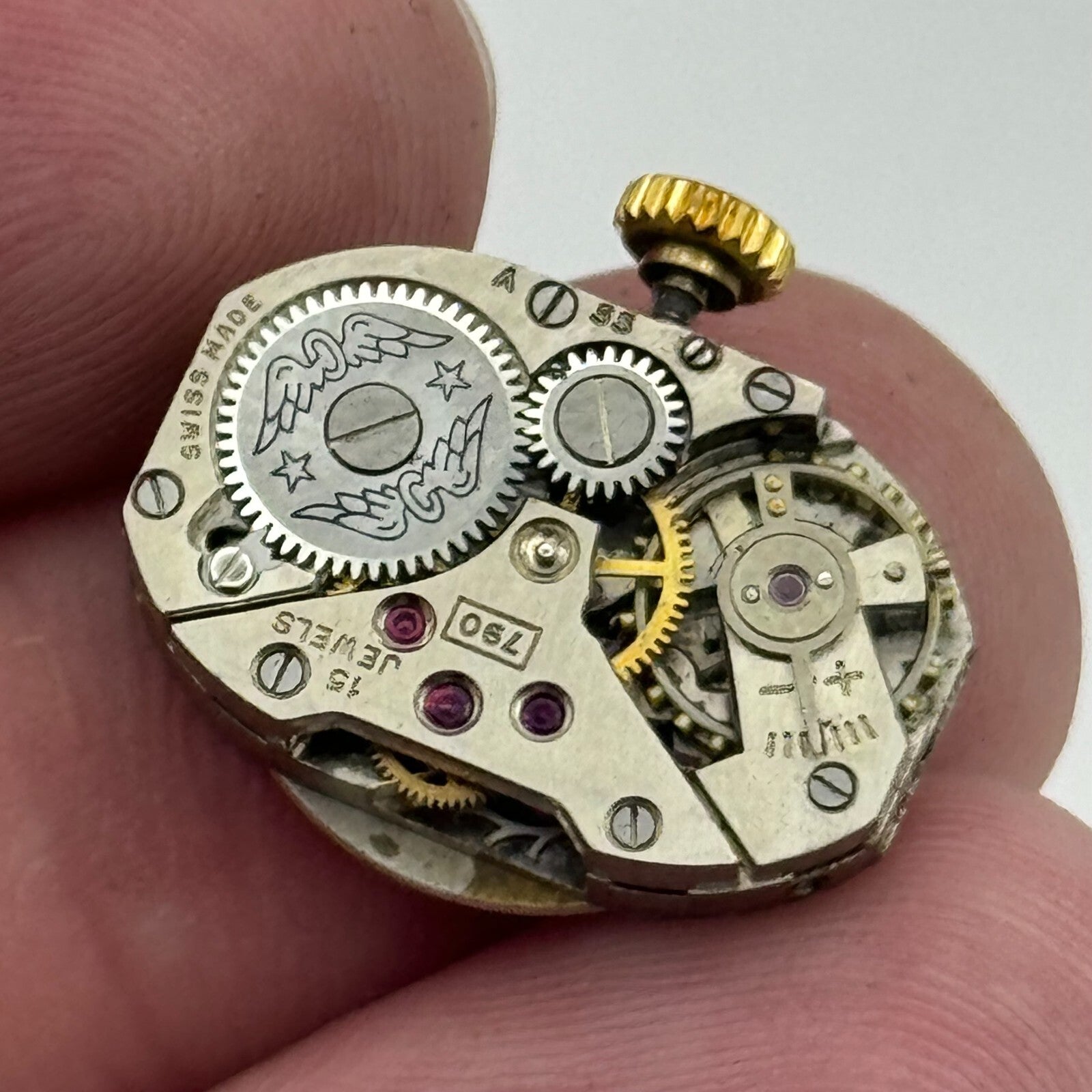 12.6mm Running Rotary AS 1051 A Schild Manual Wind Swiss Watch Movement PARTS