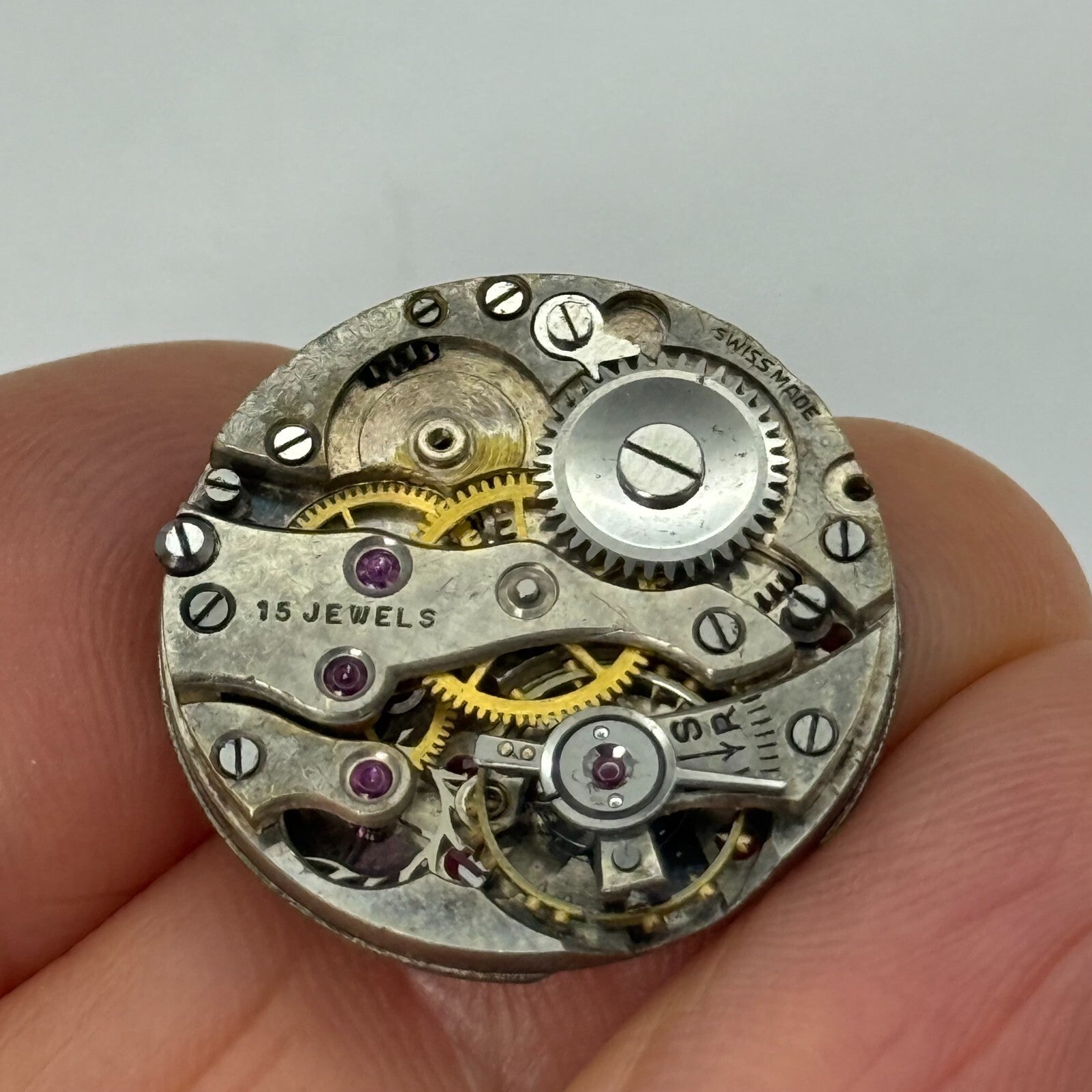 21.9mm Vintage Cal 260 Swiss Made Manual Wind Watch Movement PARTS REPAIR