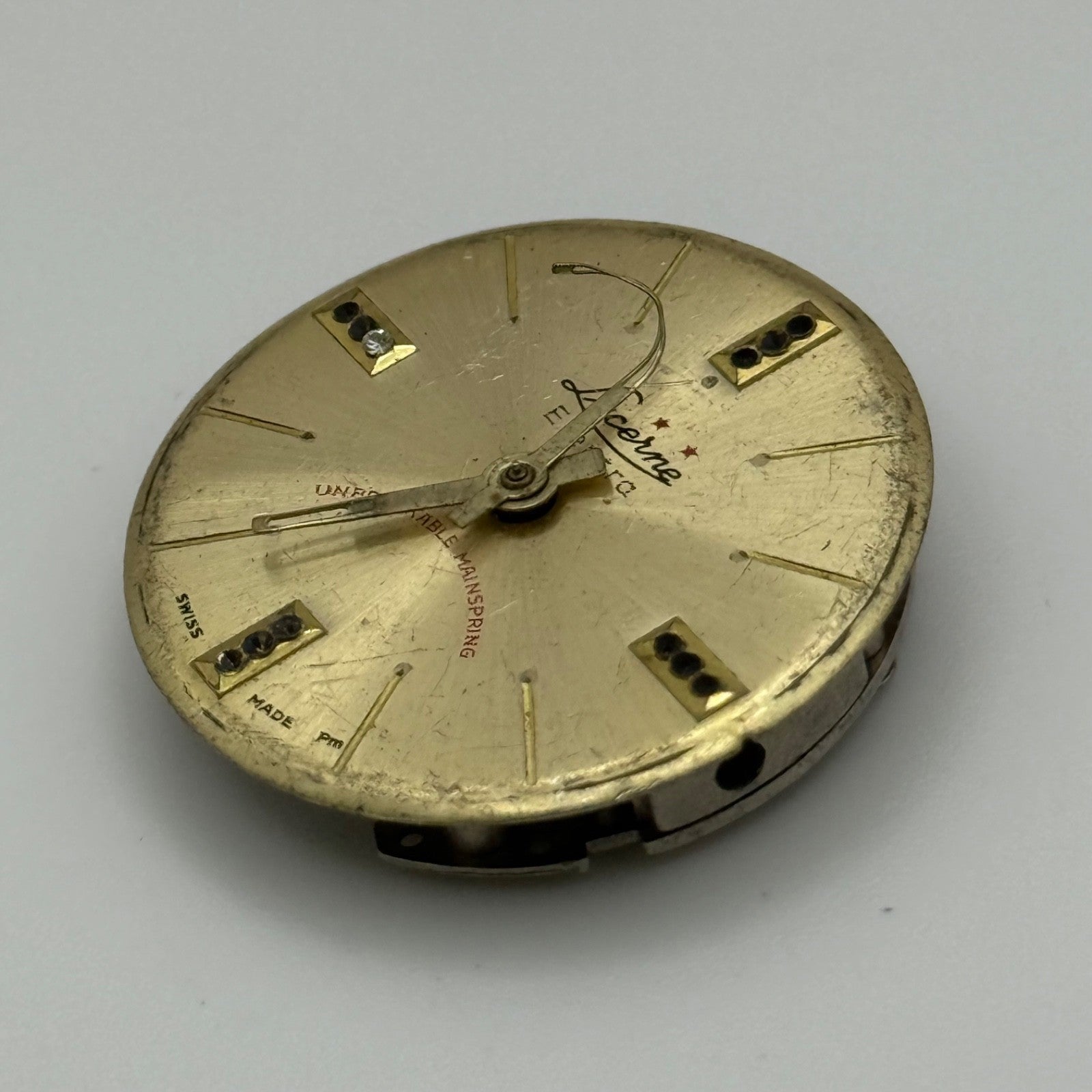 Lucerne BFG 866 H Ritz Watch Movement Manual Wind Vintage Swiss Parts Repair 26.