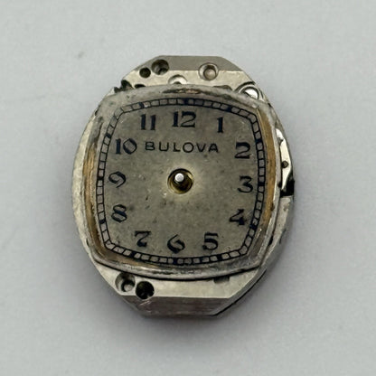 13mm Vintage Ladies Bulova 5AC Manual Wind Swiss Watch Movement PARTS REPAIR