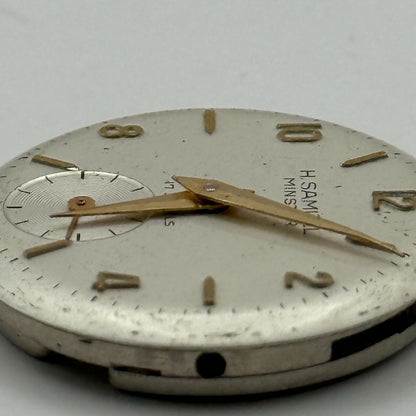 FHF 70 Watch Movement H Samuel Manual Wind Vintage Swiss Parts Repair 23.4mm