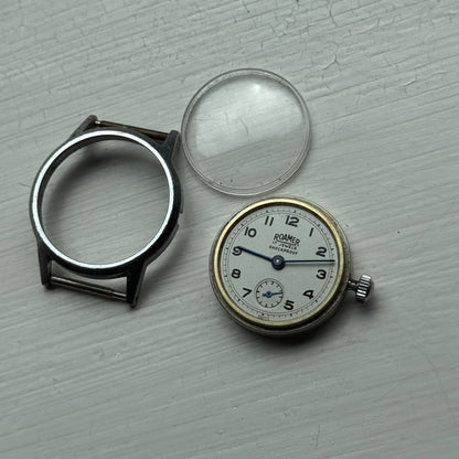 Vintage Roamer Shockproof Watch Brevete 215999 180459 Sub Secs Watch To Restore
