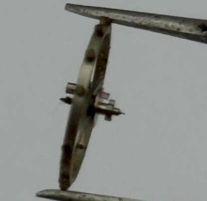 FEF 30 Balance Complete 13''' Renata 166 Watch Movement Parts Vintage Damaged