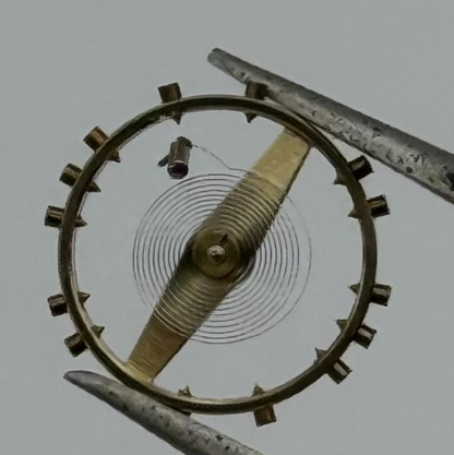 FHF 70 Balance Wheel Complete And Spring 10 1/2''' 201 M Watch Movement Parts 