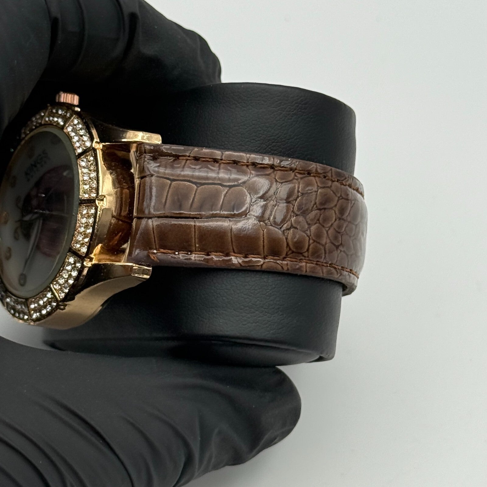 39mm Working Kings Jewelled Lady Bird 6544-3 Quartz Watch 9 Inches New Battery